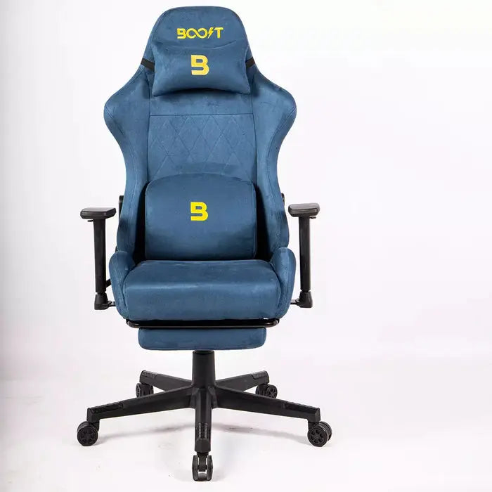 Boost Ascend Ergonomic Gaming Chair with Footrest - Blue