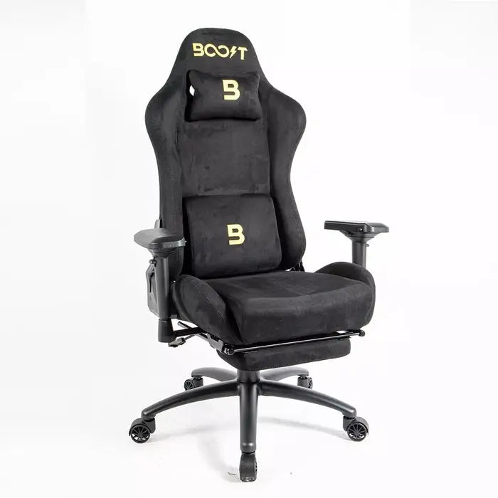 Boost Dominion Ergonomic Gaming Chair with Footrest - Black