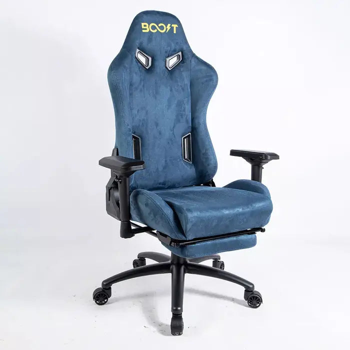 Boost Dominion Ergonomic Gaming Chair with Footrest - Blue