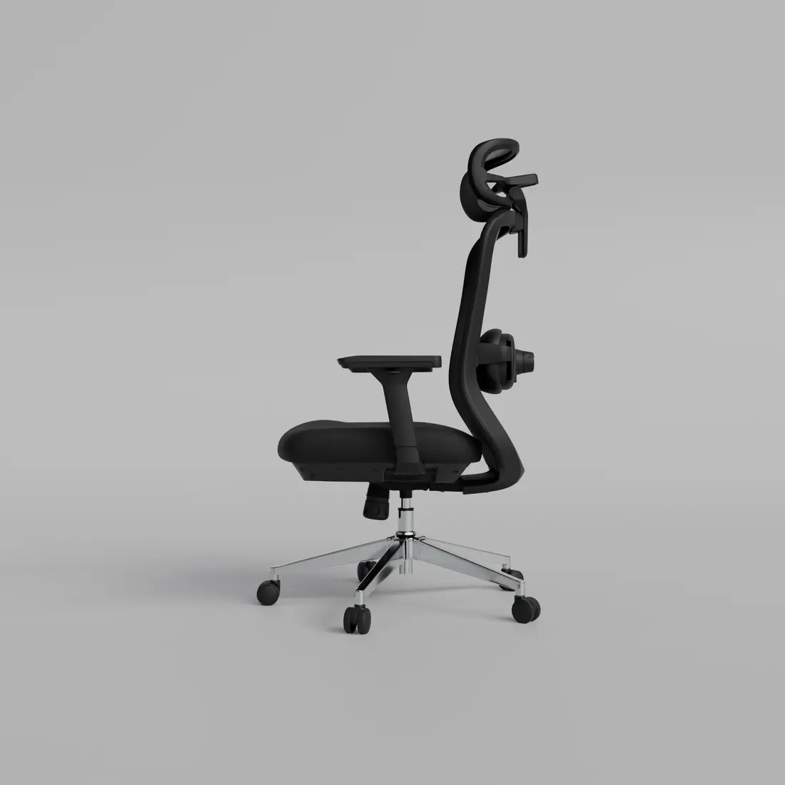 Boost Kinetic Ergonomic Mesh Chair with Electric Massager - Black