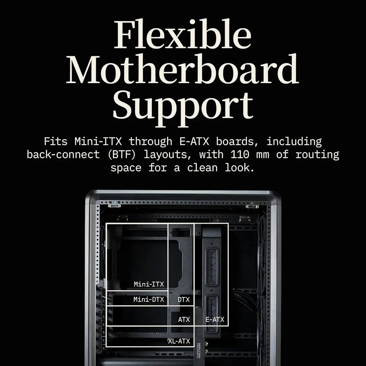 Cooler Master MasterFrame 500 Mesh ARGB PC Case - Black - PakByte Computers  