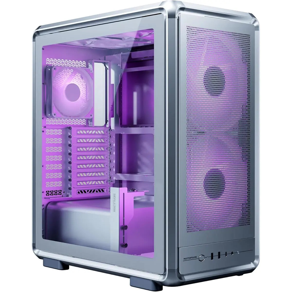 Cooler Master MasterFrame 500 Mesh ARGB PC Case - Silver - PakByte Computers  