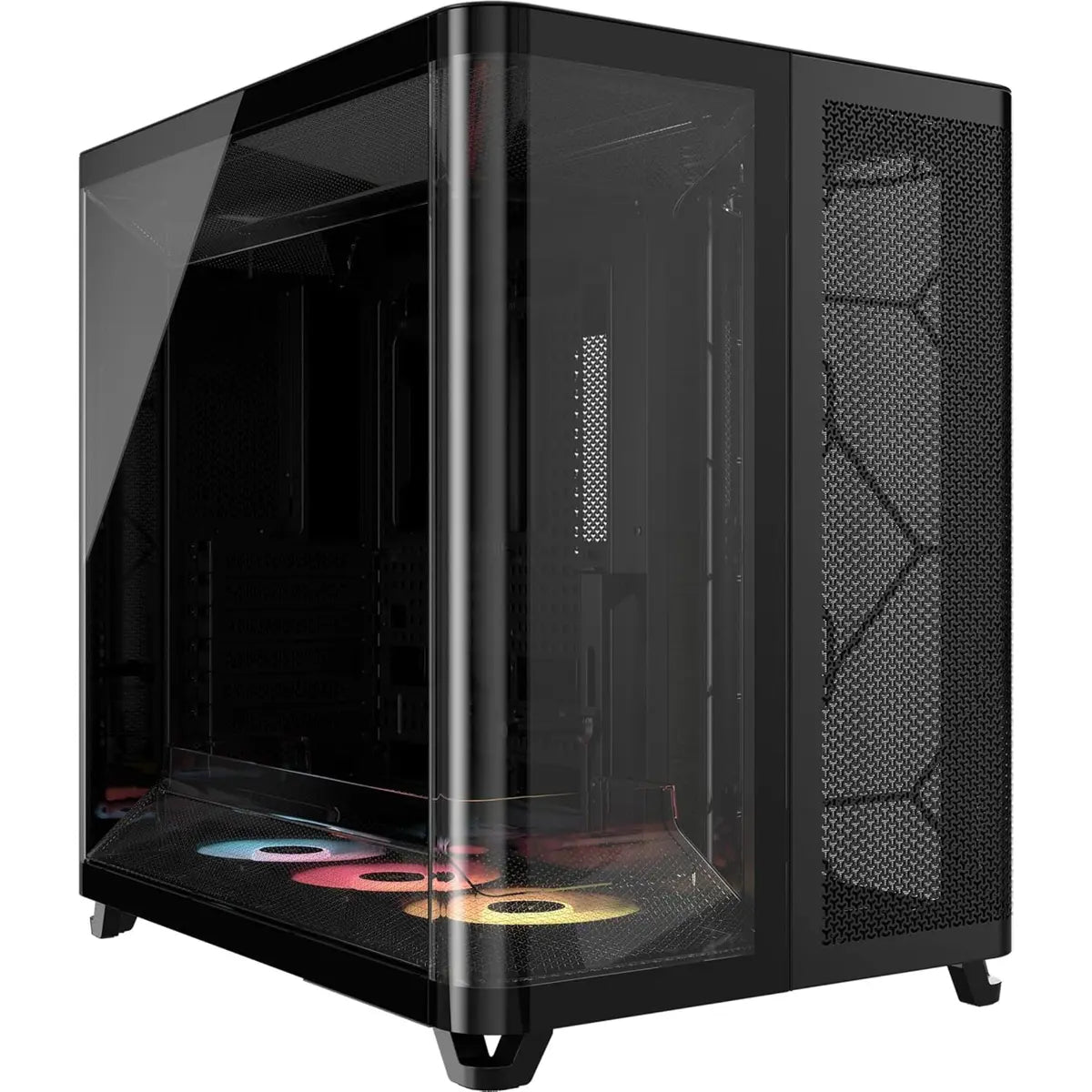 Corsair Air 5400 LX-R RGB iCUE Link Triple Chamber Mid-Tower PC Case - Black