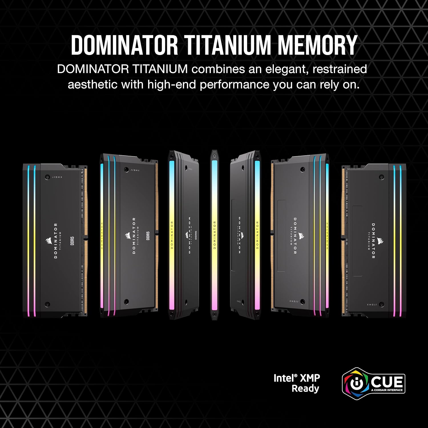 Corsair Dominator Titanium RGB DDR5 RAM 32GB (2x16GB) 6000MHz - Black