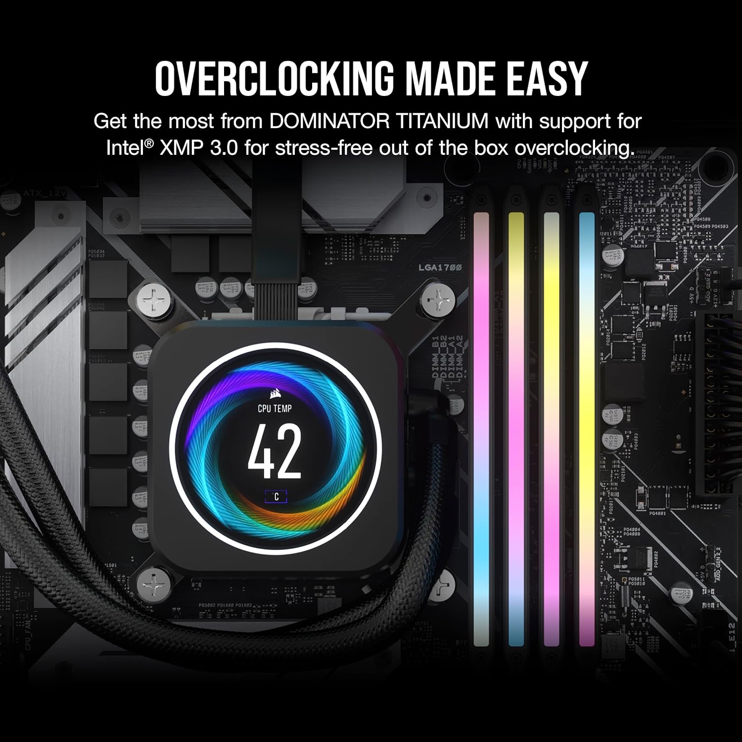 Corsair Dominator Titanium RGB DDR5 RAM 32GB (2x16GB) 6000MHz - Black