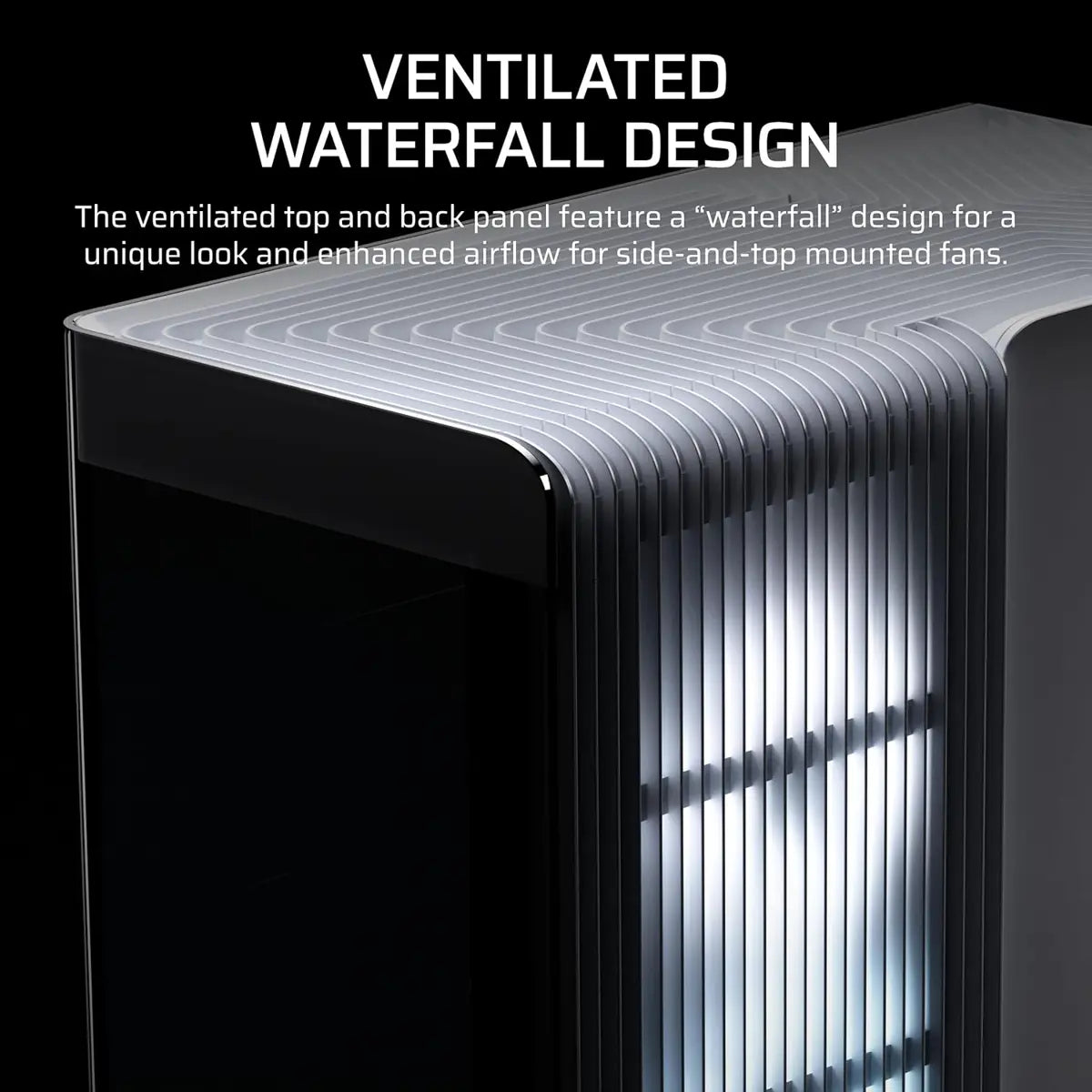 Corsair Frame 4500X LX-R RGB iCUE Link Panoramic Glass Mid-Tower PC Case - White