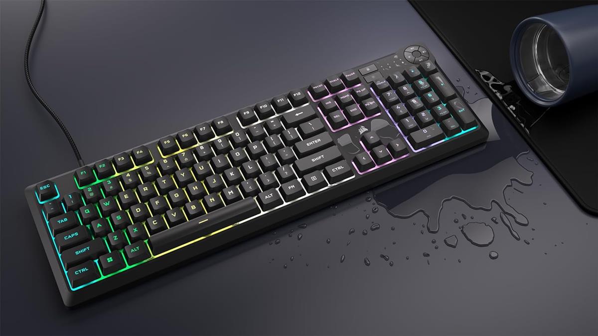 Corsair K55 Core RGB Gaming Keyboard - Black - PakByte Computers 