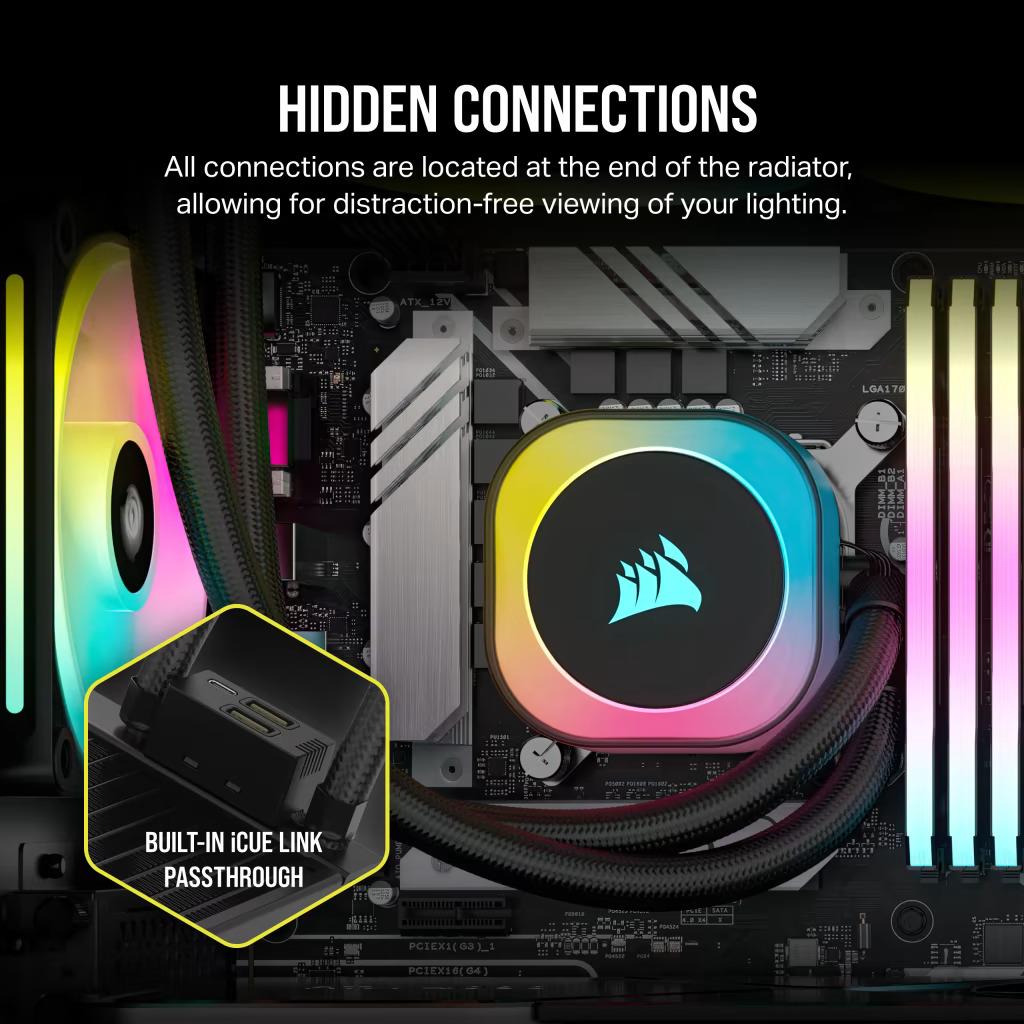Corsair iCUE Link H150i RGB AIO 360mm Liquid CPU Cooler