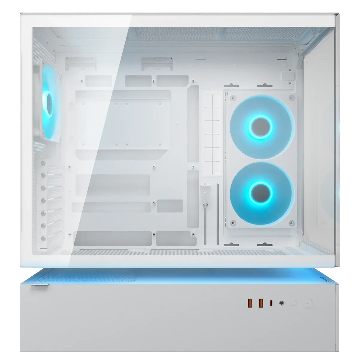 Cougar CFV235 RGB Free-Floating Mid-Tower ATX Gaming Case - White