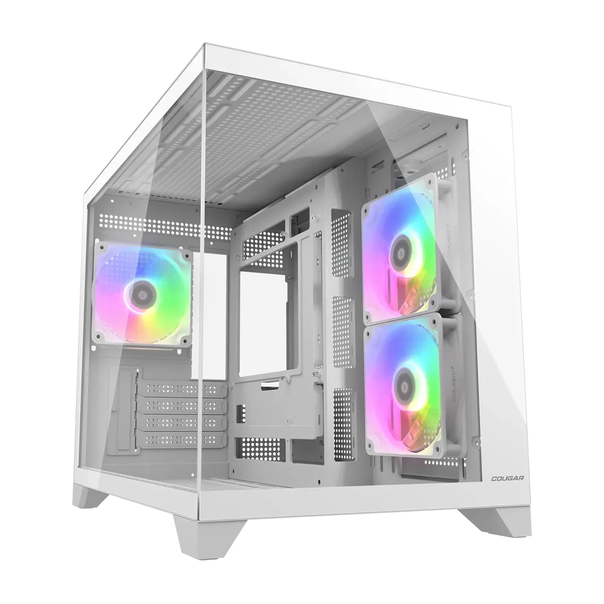 Cougar FV150 Mini RGB Mini Tower Gaming Case - White