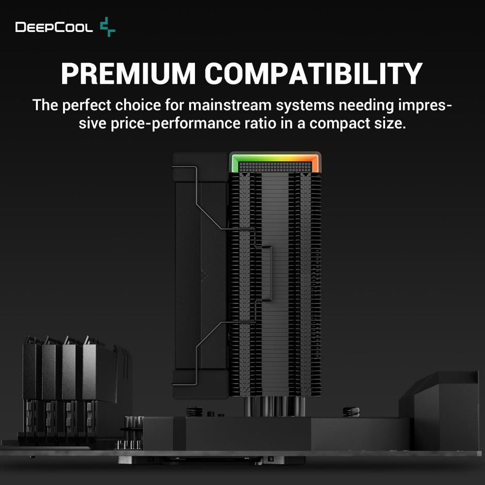 DeepCool AK400 Digital CPU Air Cooler – Black