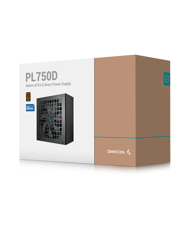 DeepCool PL750D 750W 80 Plus Bronze ATX 3.1 Power Supply