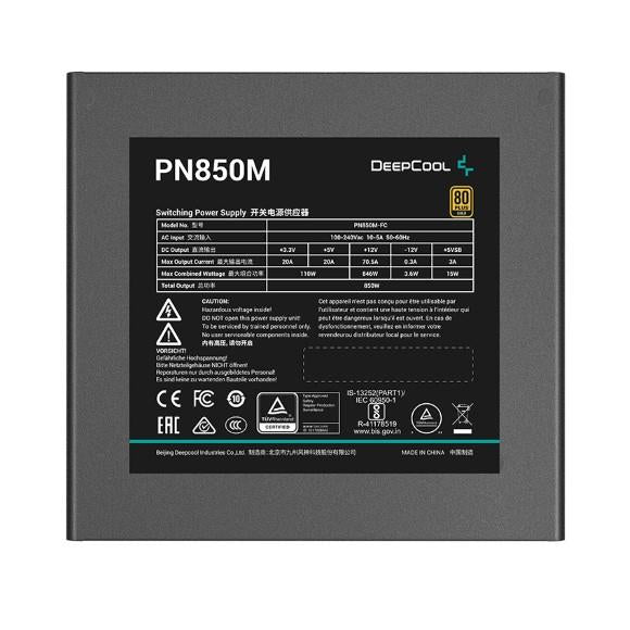 DeepCool PN850M 850W 80 Plus Gold Fully Modular ATX 3.1 Power Supply