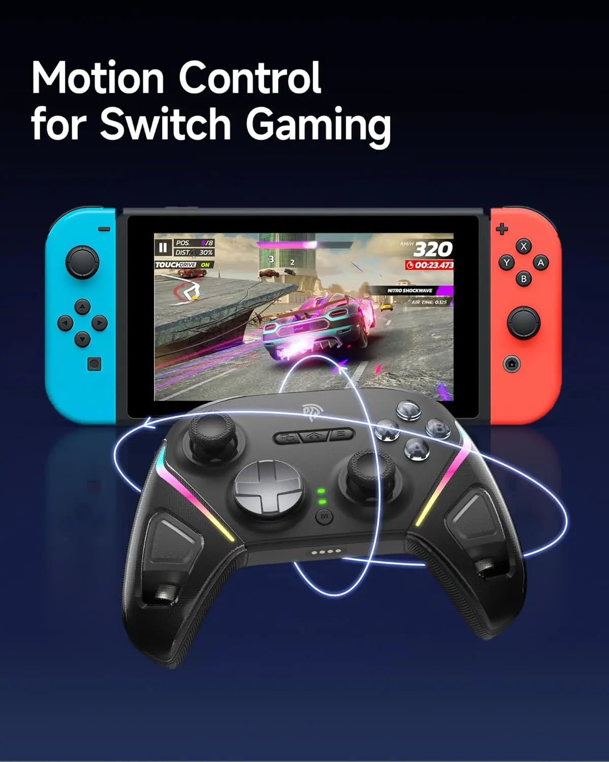 EasySMX D10 Wireless Gamepad Pro PC Controller - Space Black