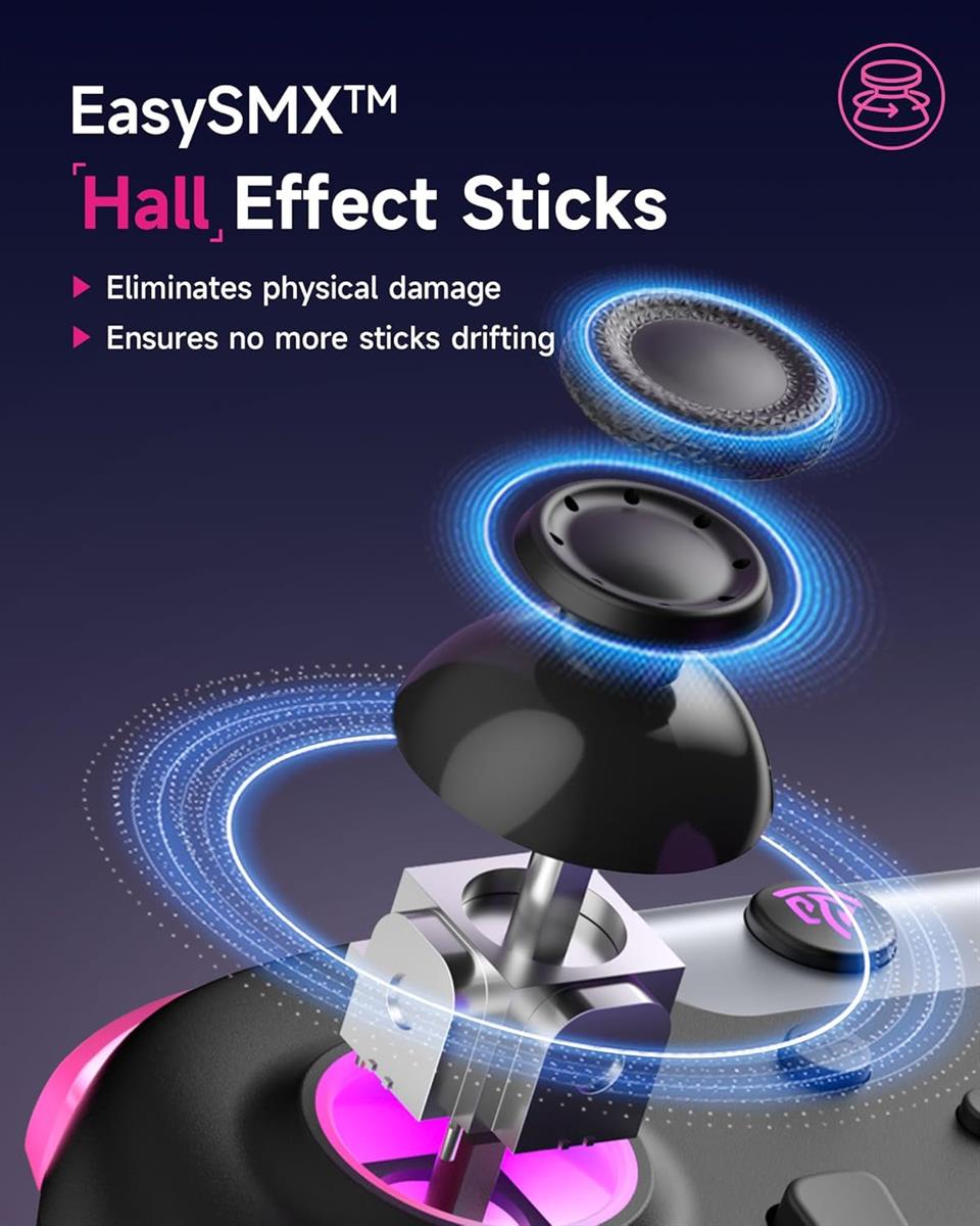 EasySMX X05 Black 2.4GHz Wireless Gaming Controller - Black