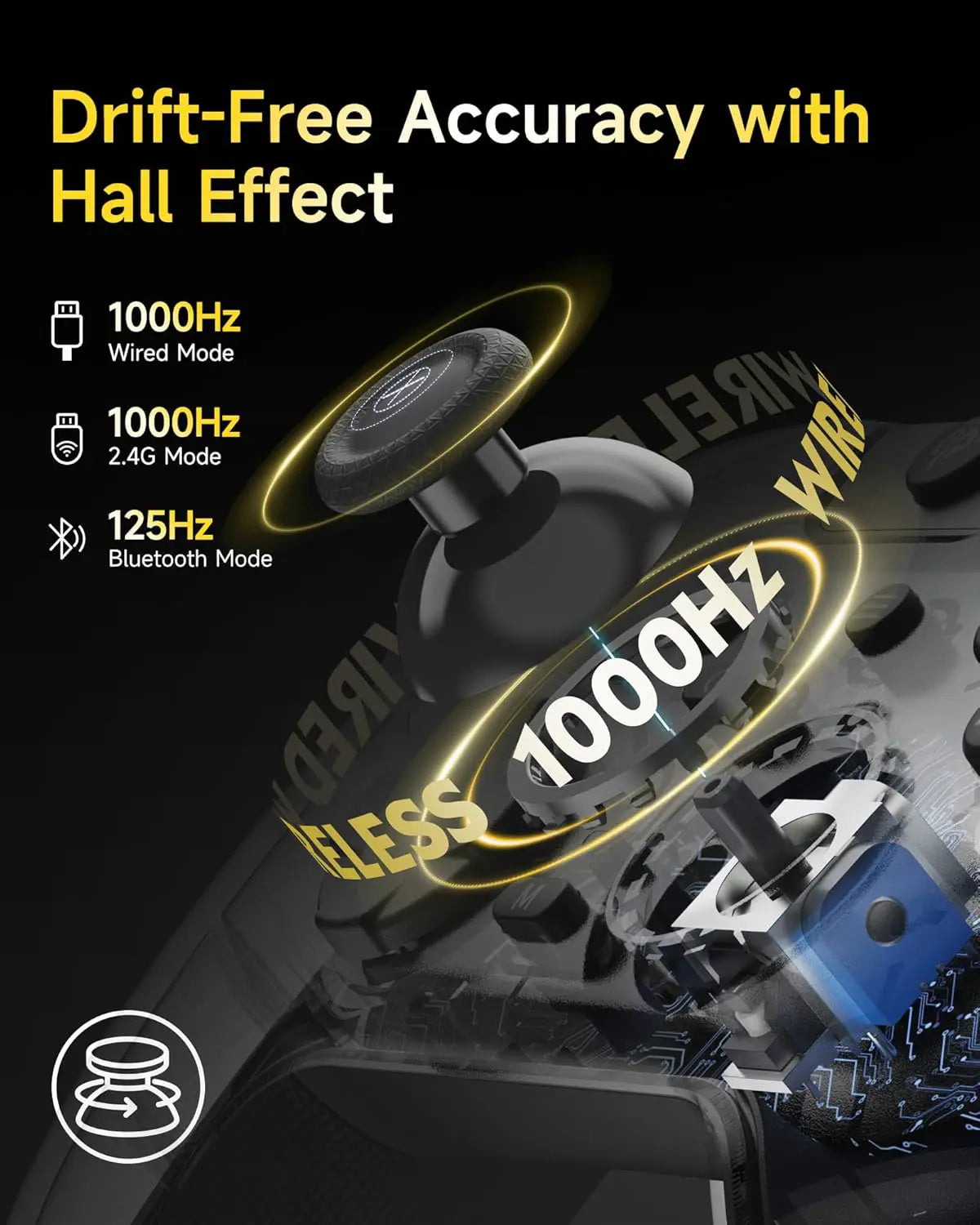 EasySMX X05 Pro Wireless PC Controller - Black