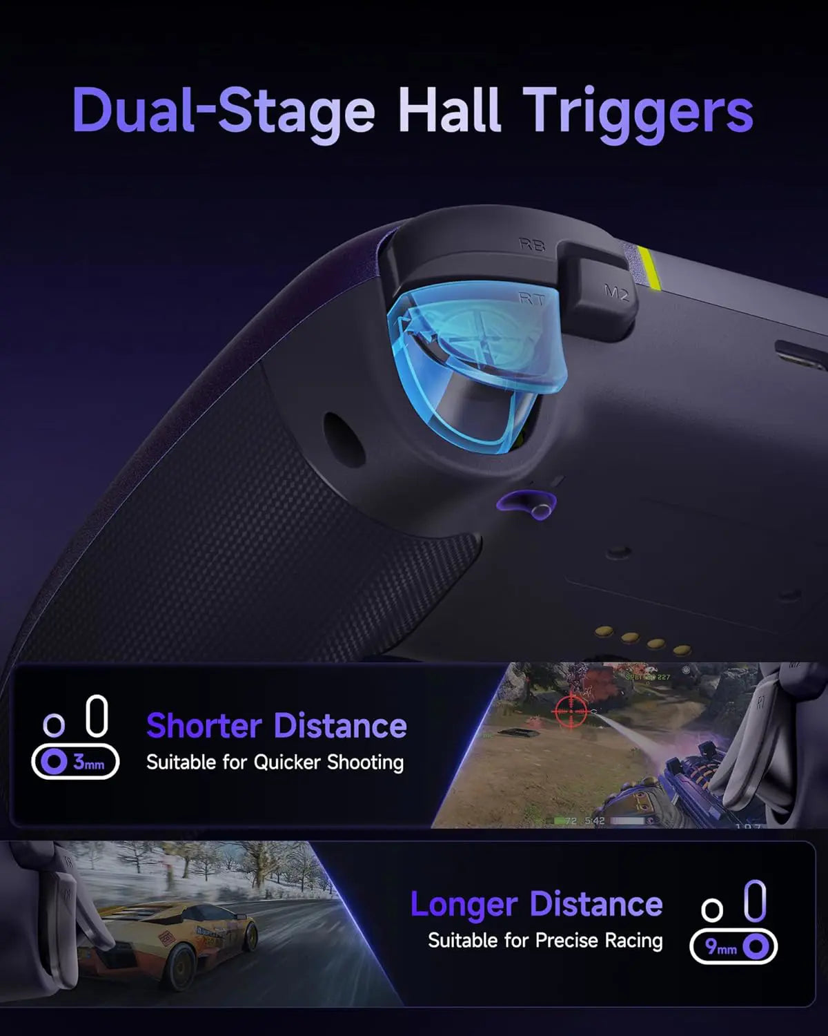 EasySMX X05 Pro Wireless PC Controller - Aurora Purple