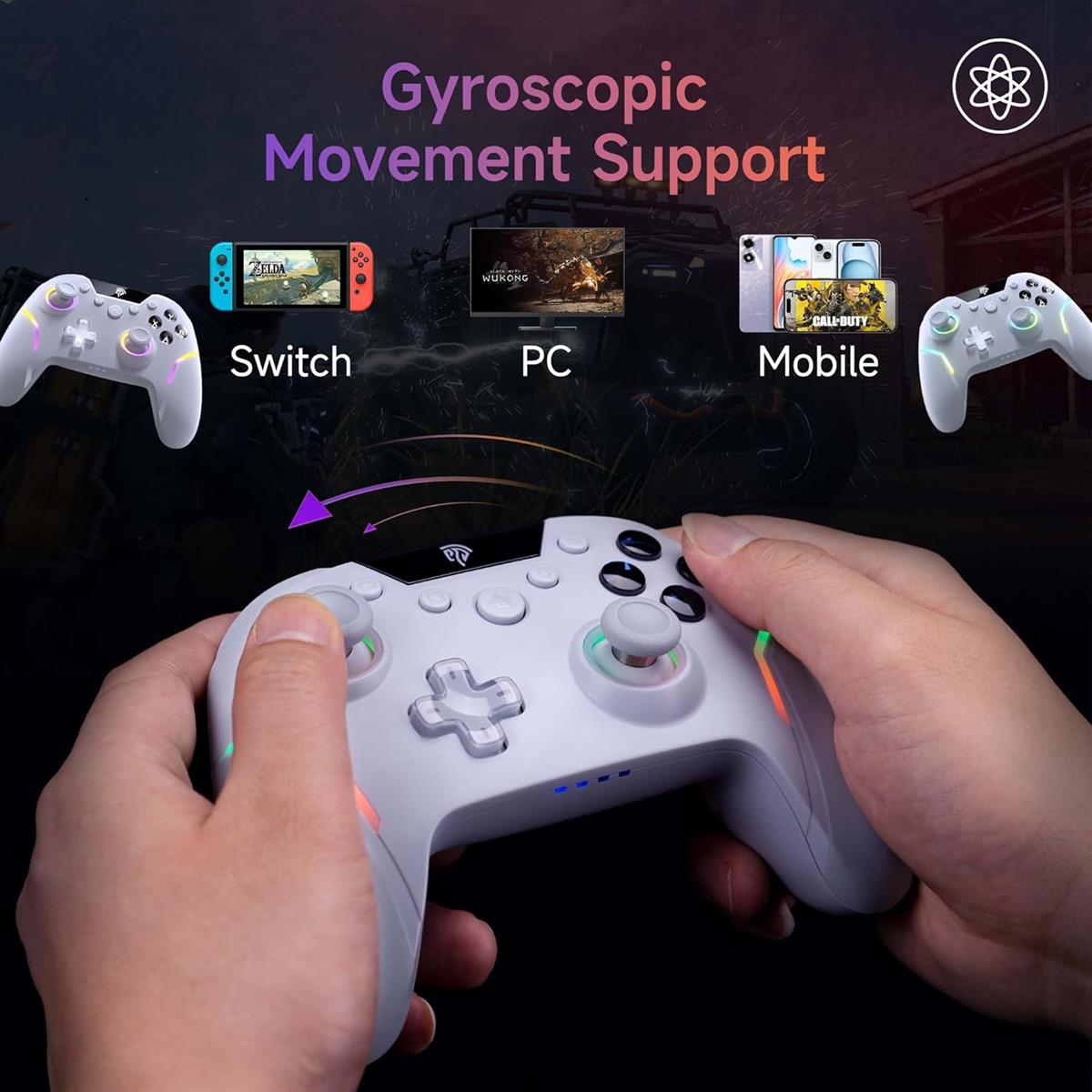 EasySMX X20 Wireless Gaming Controller - White