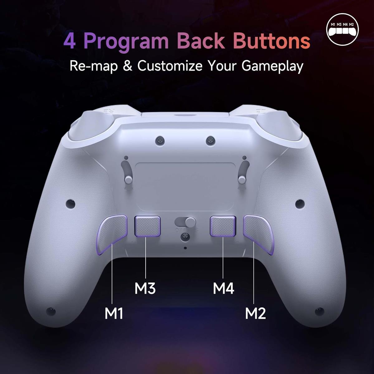 EasySMX X20 Wireless Gaming Controller - White