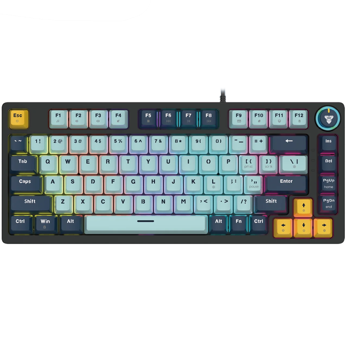 Fantech Mizu Edition Atom 81 MK875V2 RGB Mechanical Gaming Keyboard - Sky Blue (Taro Switches)
