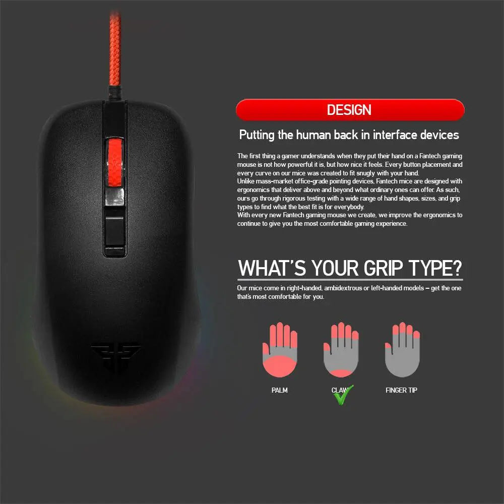 Fantech Rhasta II G13 Gaming Mouse - Black
