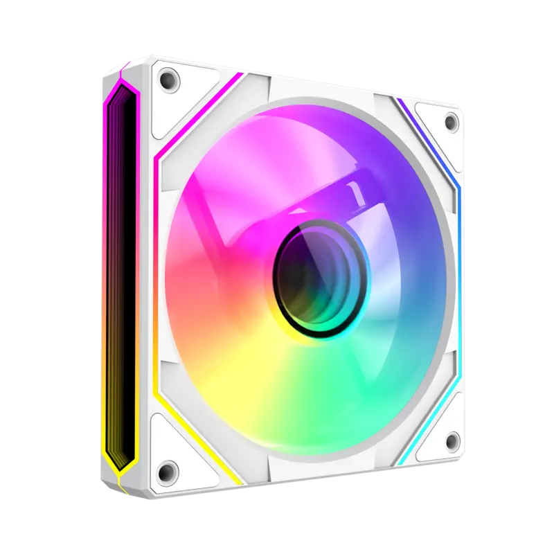 GameMax FN12A-S8I-RW Reverse 120mm Frame ARGB Fan - White