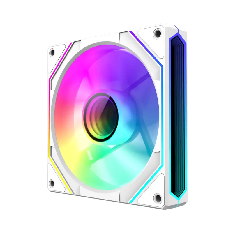 GameMax FN12A-S8I-RW Reverse 120mm Frame ARGB Fan - White