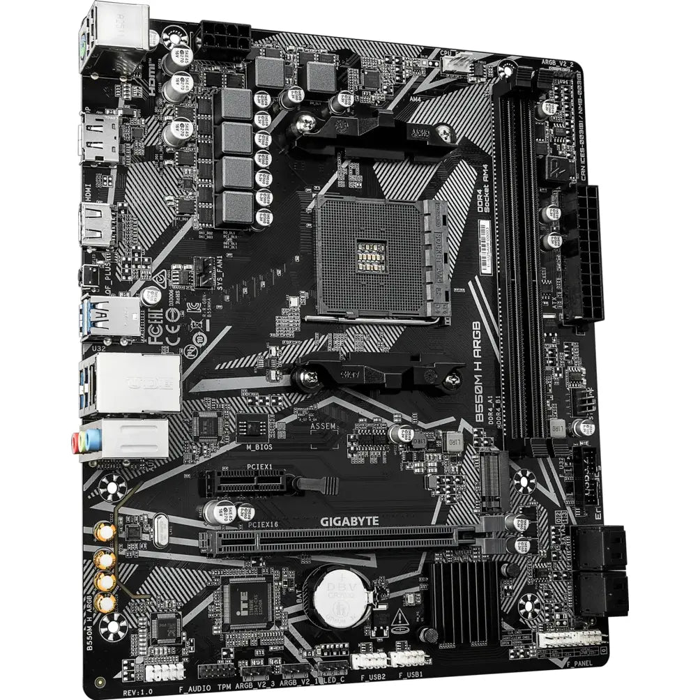 Gigabyte B550M H ARGB DDR4 AMD AM4 microATX Motherboard