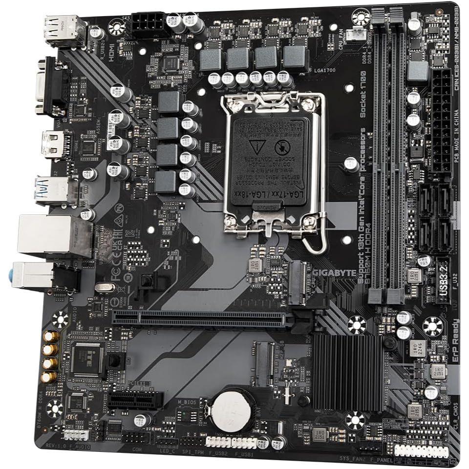 Gigabyte B760M H DDR4 Motherboard Supports Intel Core 14th Gen CPUs - PakByte Computers  