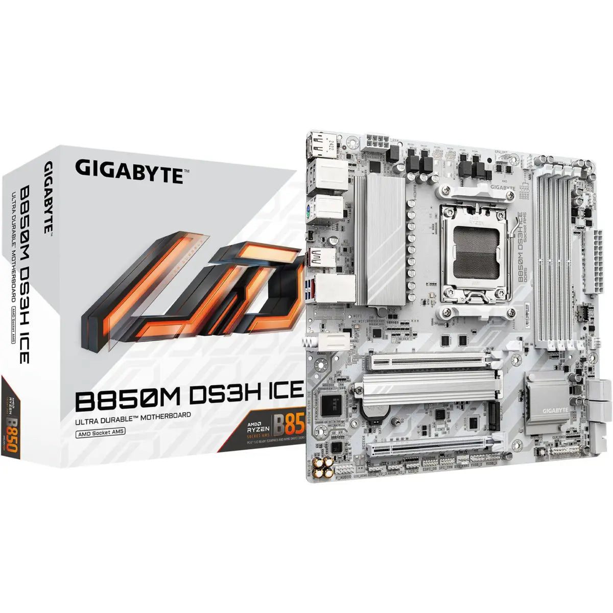 Gigabyte B850M DS3H Ice AM5 M-ATX Motherboard