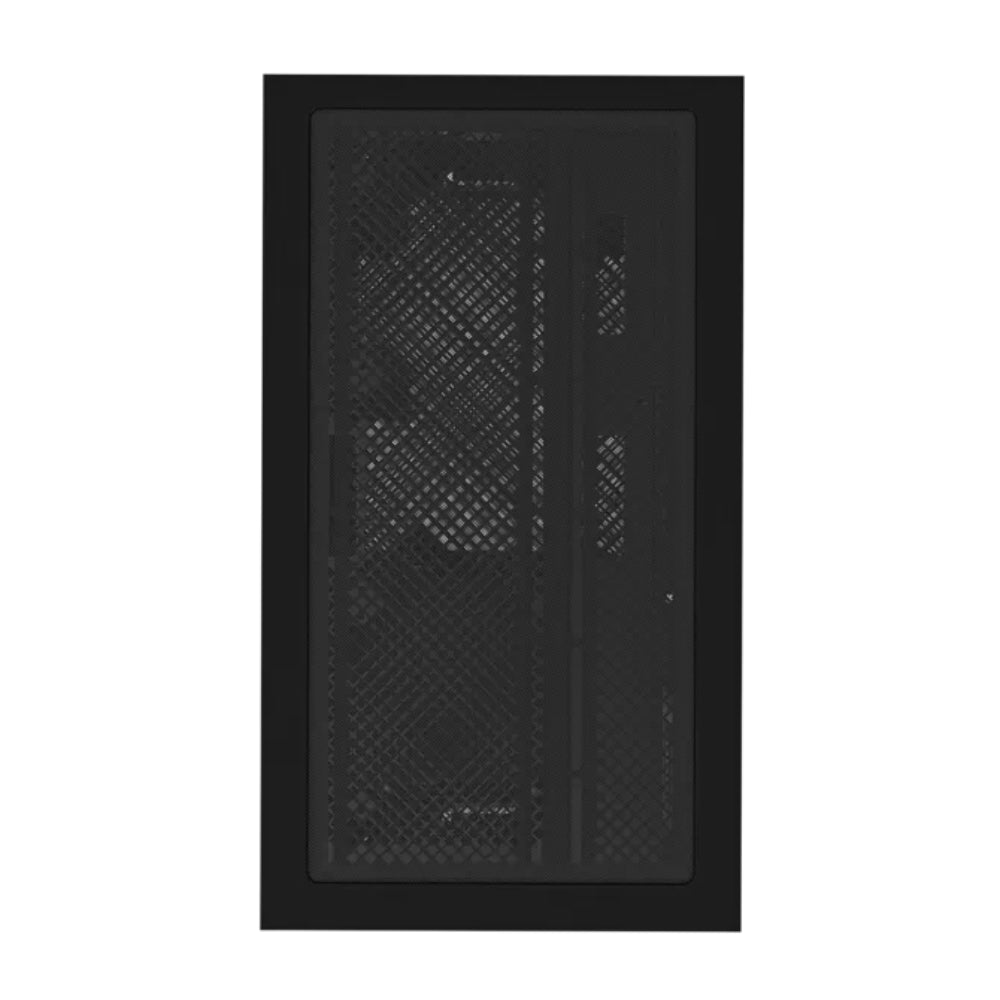 GIGABYTE C201 PANORAMIC Micro-ATX Mid Tower PC Gaming Case, Pre-installed 3x ARGB Fans – Black