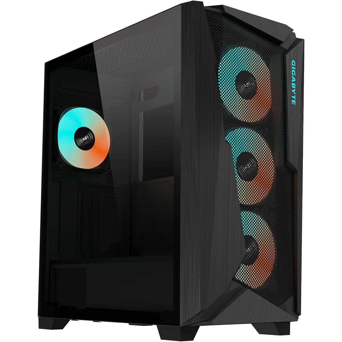 Gigabyte C301 Glass ARGB Mid-Tower ATX Case - Black