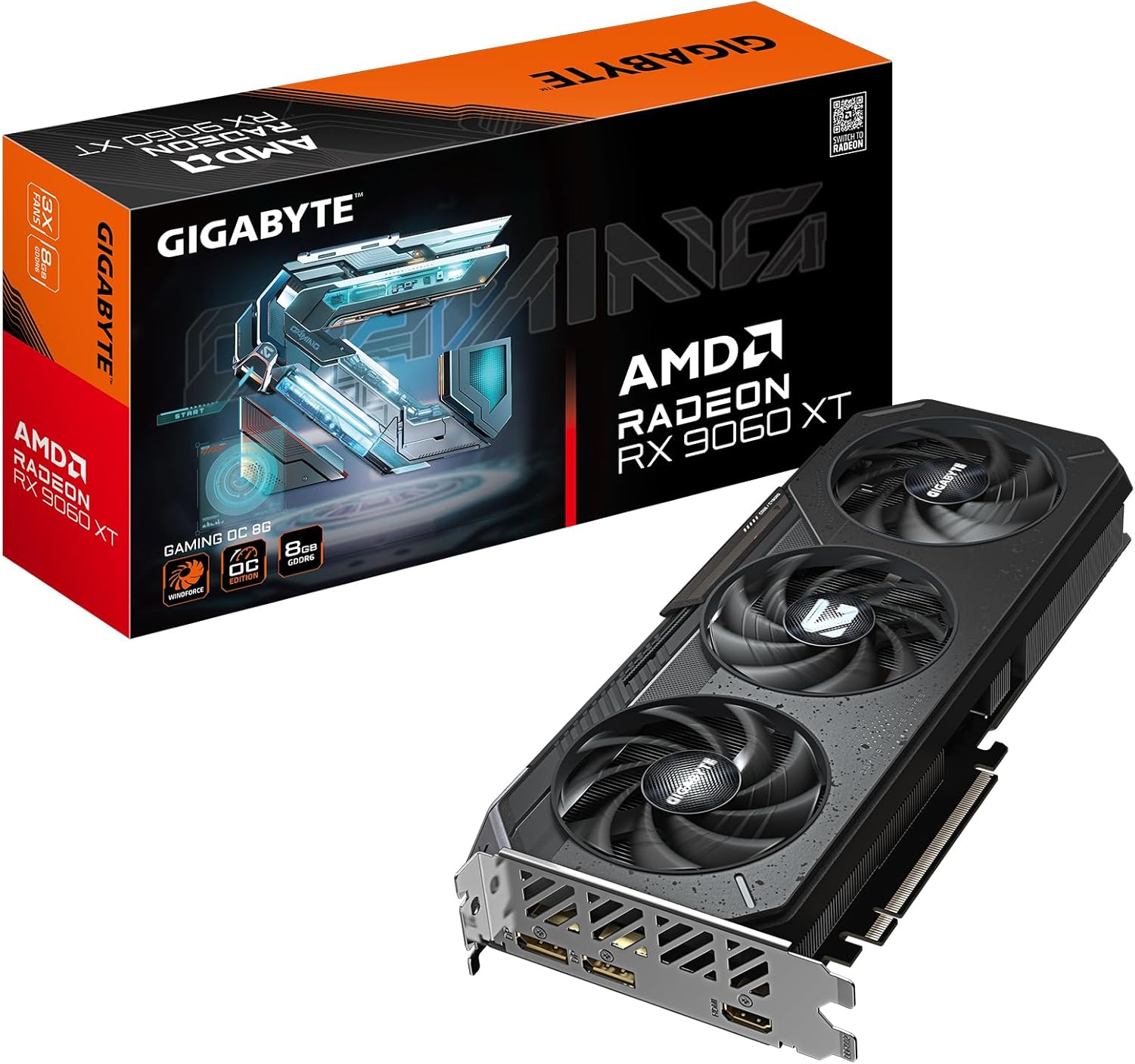 Gigabyte Radeon RX 9060 XT Gaming OC 16G Graphics Card