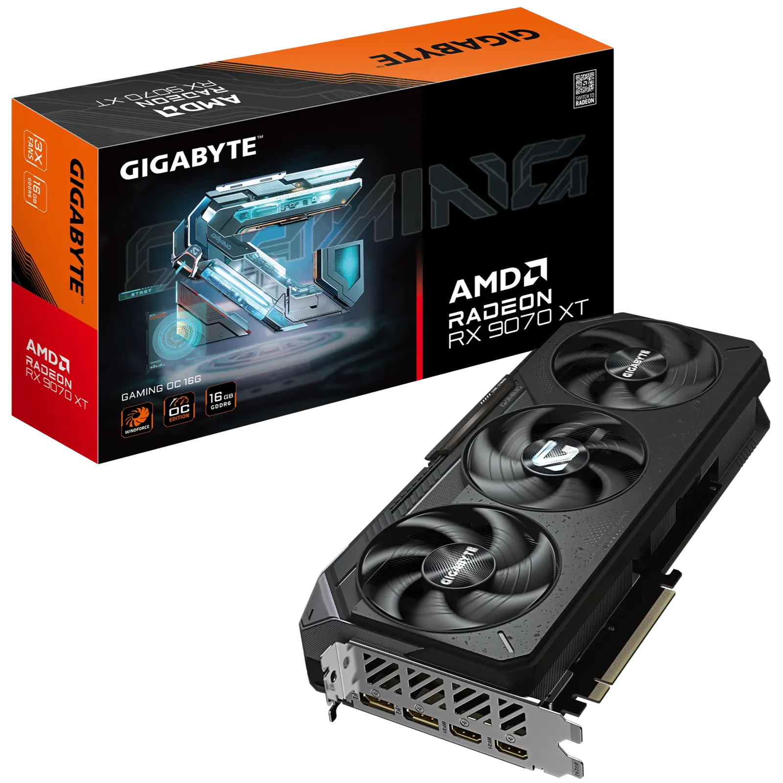 Gigabyte Radeon RX 9070 XT Gaming OC 16G Graphics Card
