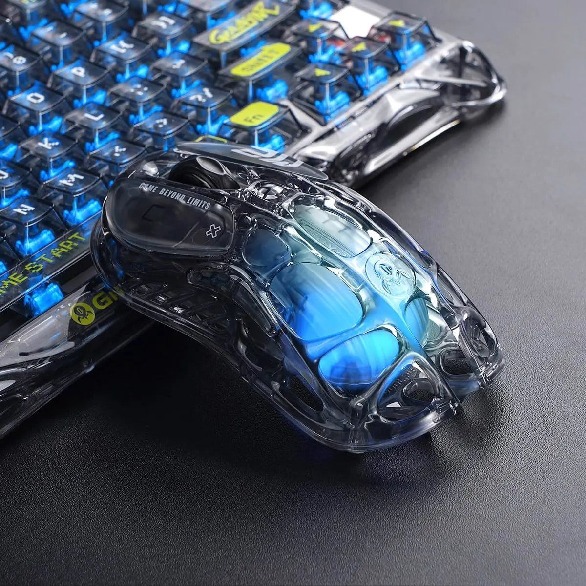 GravaStar Mercury M2 Wireless Gaming Mouse - Transparent