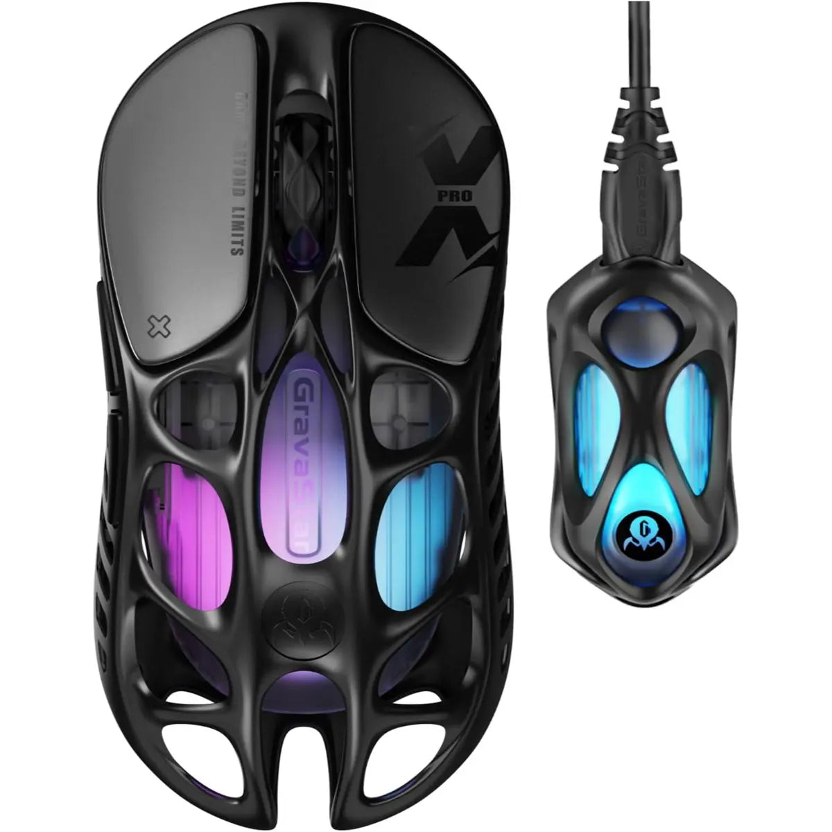 GravaStar Mercury X Pro Wireless Gaming Mouse - Black