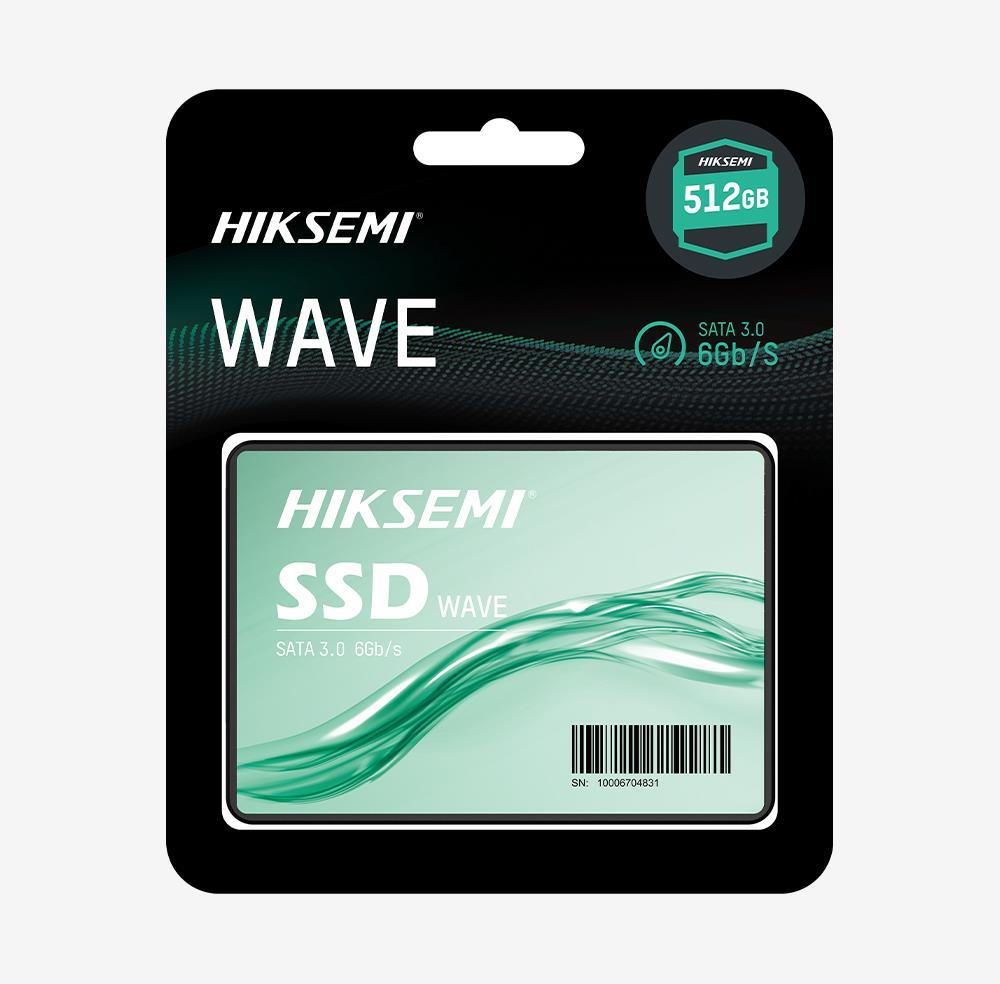 Hiksemi Wave SSD packaging with green and black design
