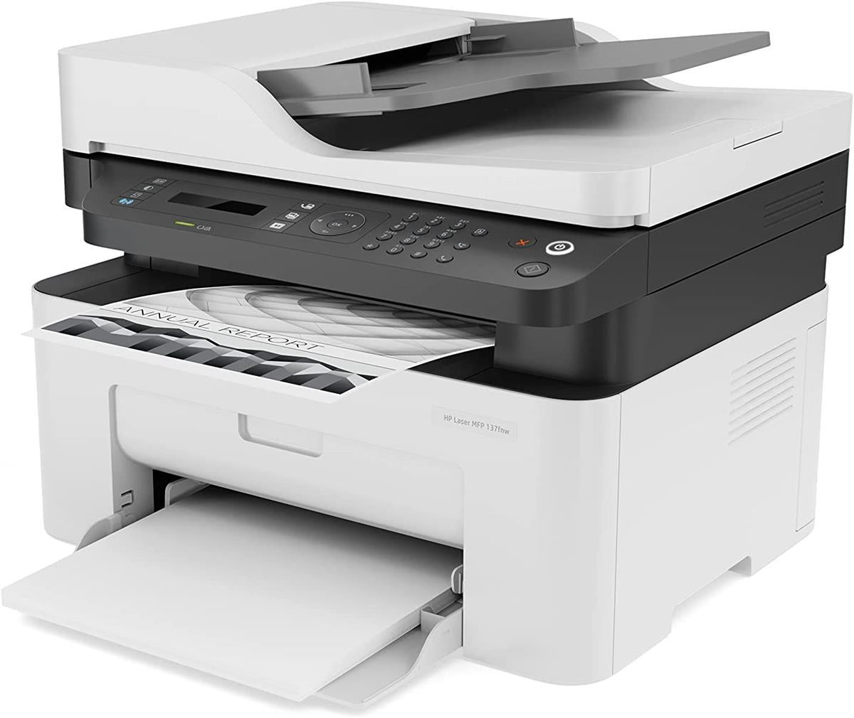 HP Laser MFP 137FNW A4 Mono Multifunction Laser Printer - PakByte Computers  