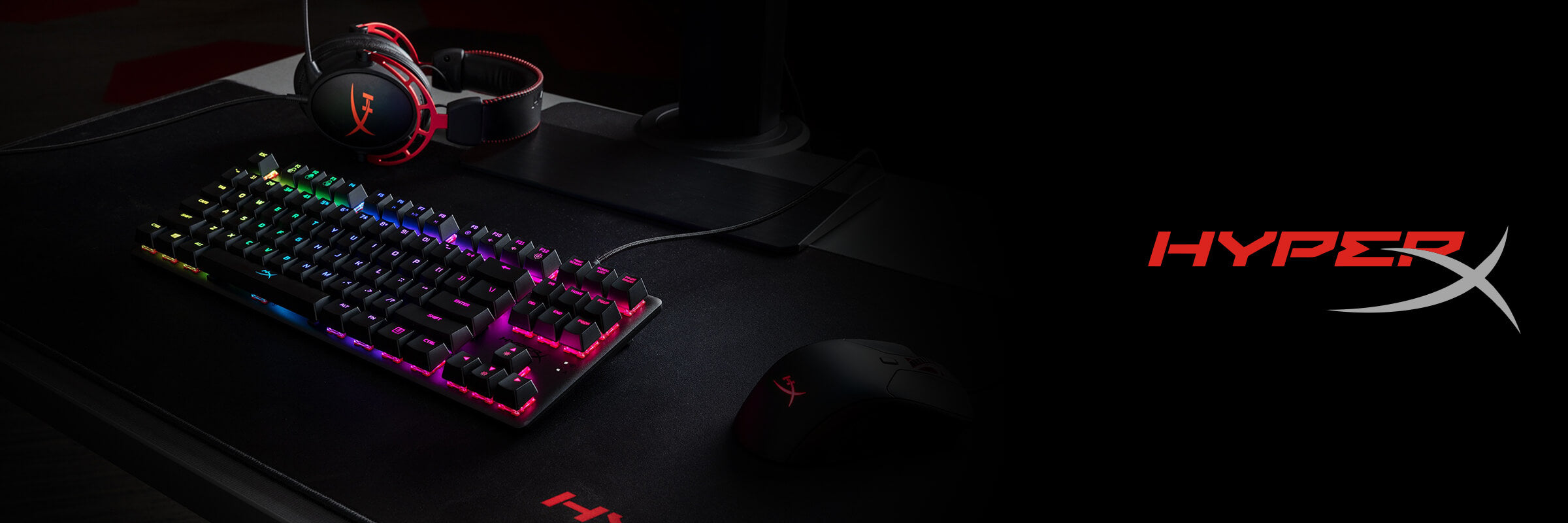 A HyperX Cloud gaming headset designed for comfort and high-quality sound, perfect for long gaming sessions.