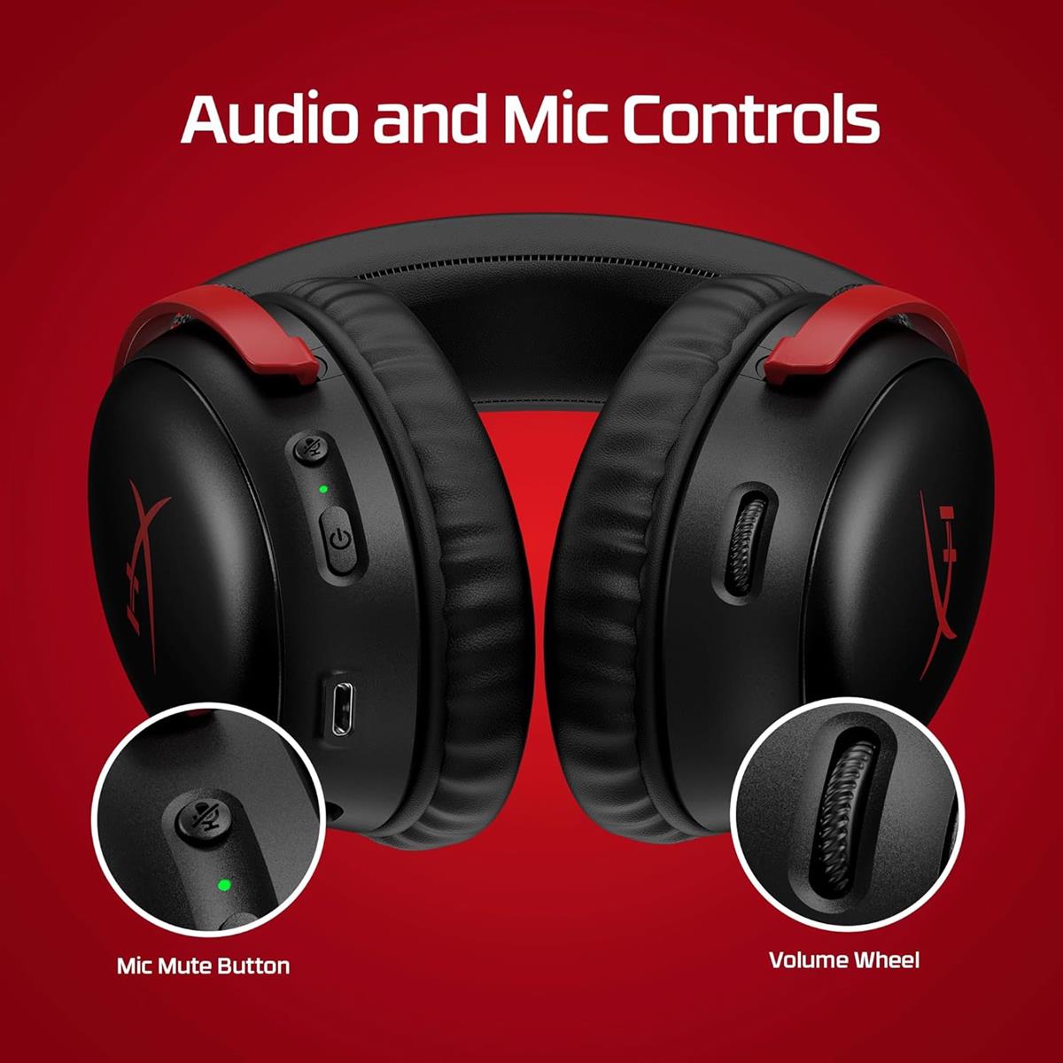 HyperX Cloud III Wireless Gaming Headset - Red