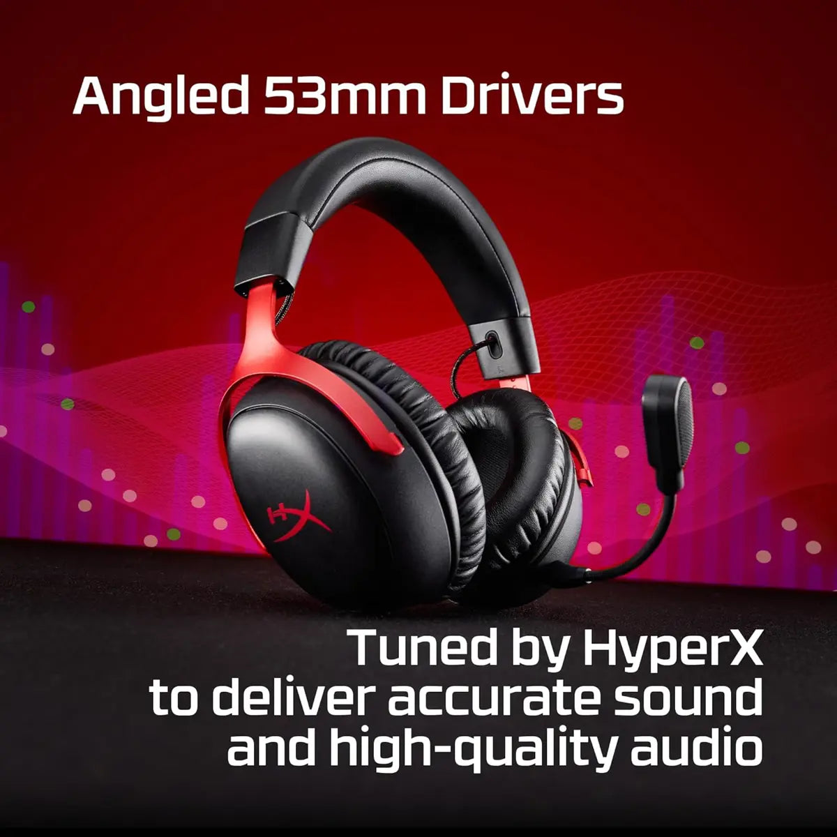 HyperX Cloud III S Wireless Gaming Headset - Black/Red