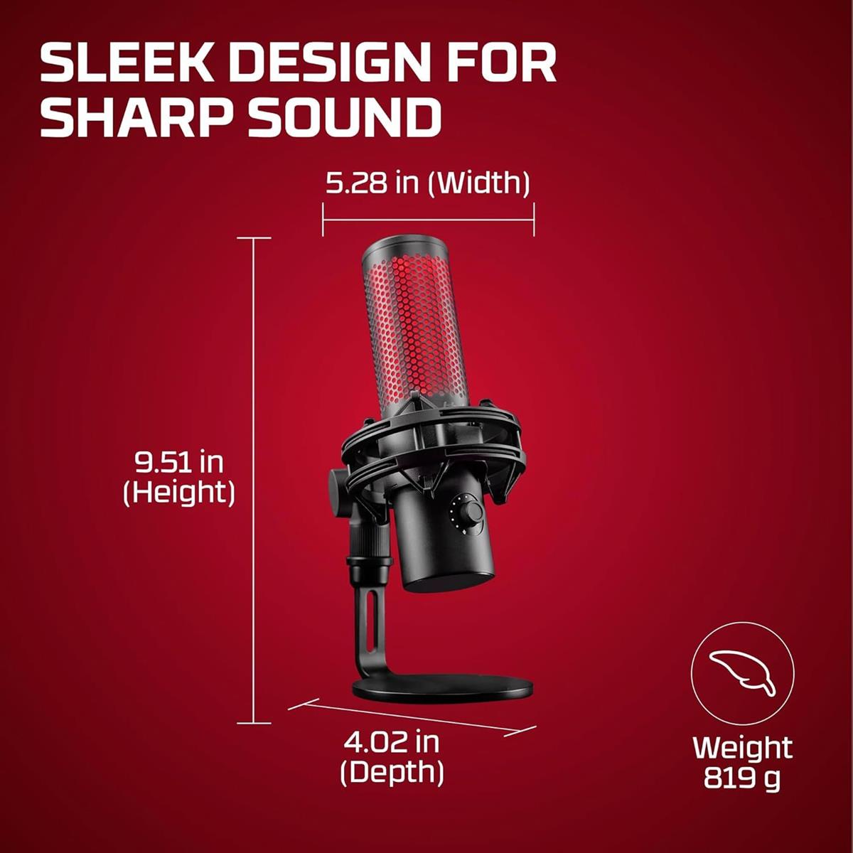 HyperX QuadCast 2 USB Microphone - Black