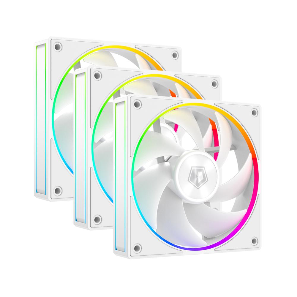ID-COOLING AF-127-W-TRIO 120mm Case Fan ARGB CPU Air Cooler - White