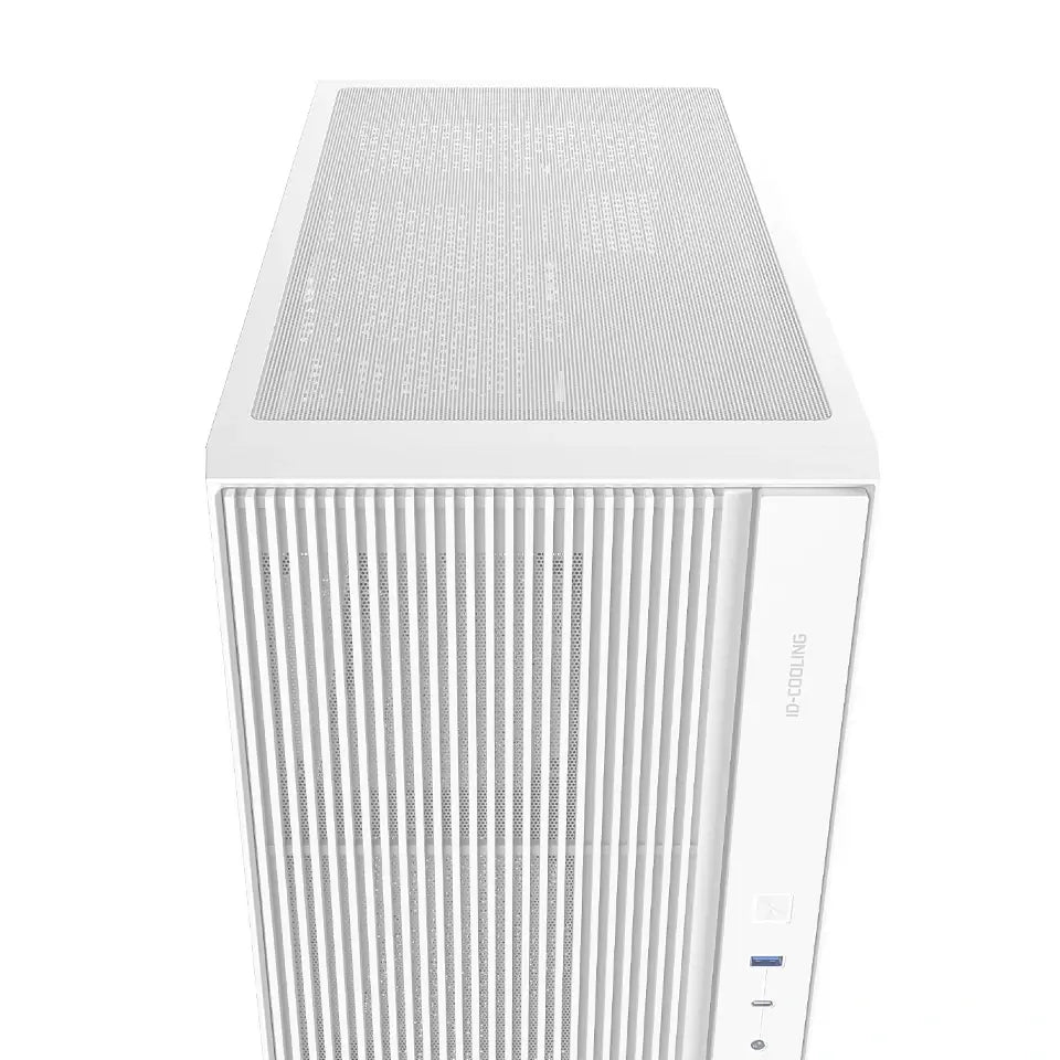 ID-Cooling View 500 ARGB Micro-ATX PC Case - White