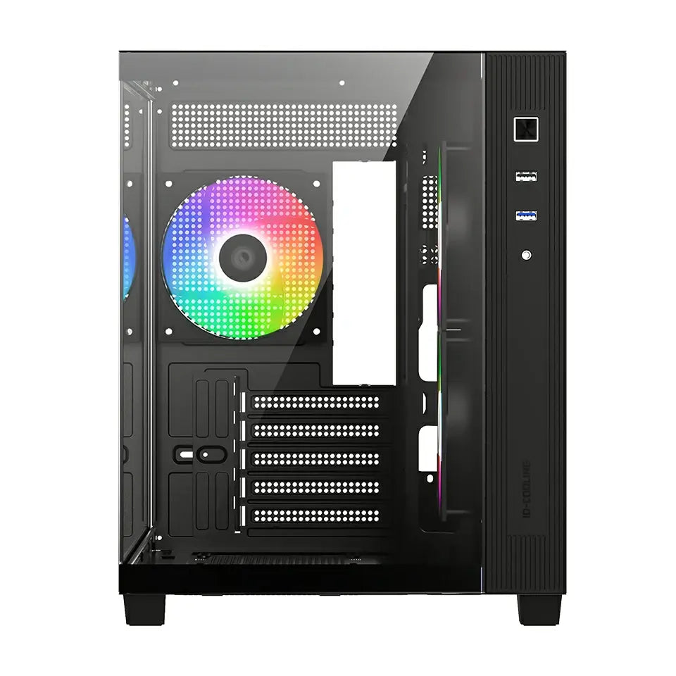 ID-Cooling View 500 ARGB Micro-ATX PC Case - Black