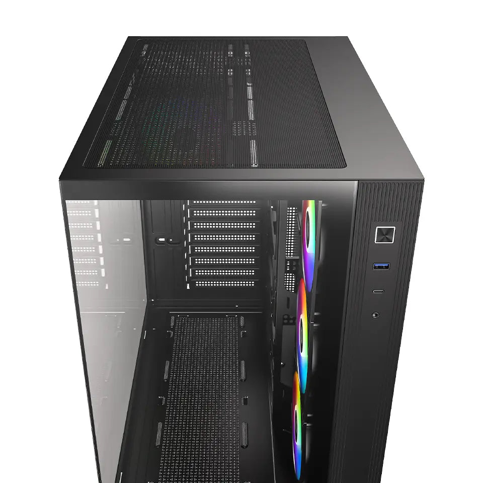 ID-Cooling View 510 ARGB Panoramic ATX PC Case - Black