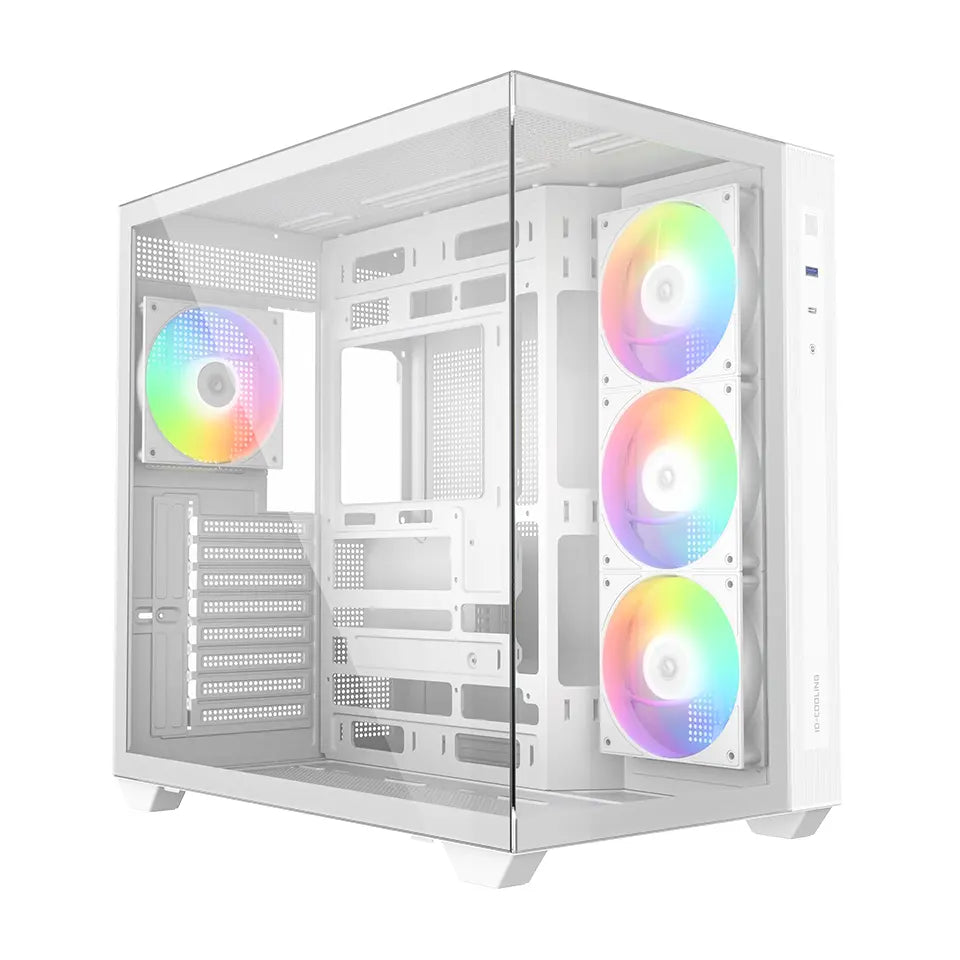 ID-Cooling View 510 ARGB Panoramic ATX PC Case - White