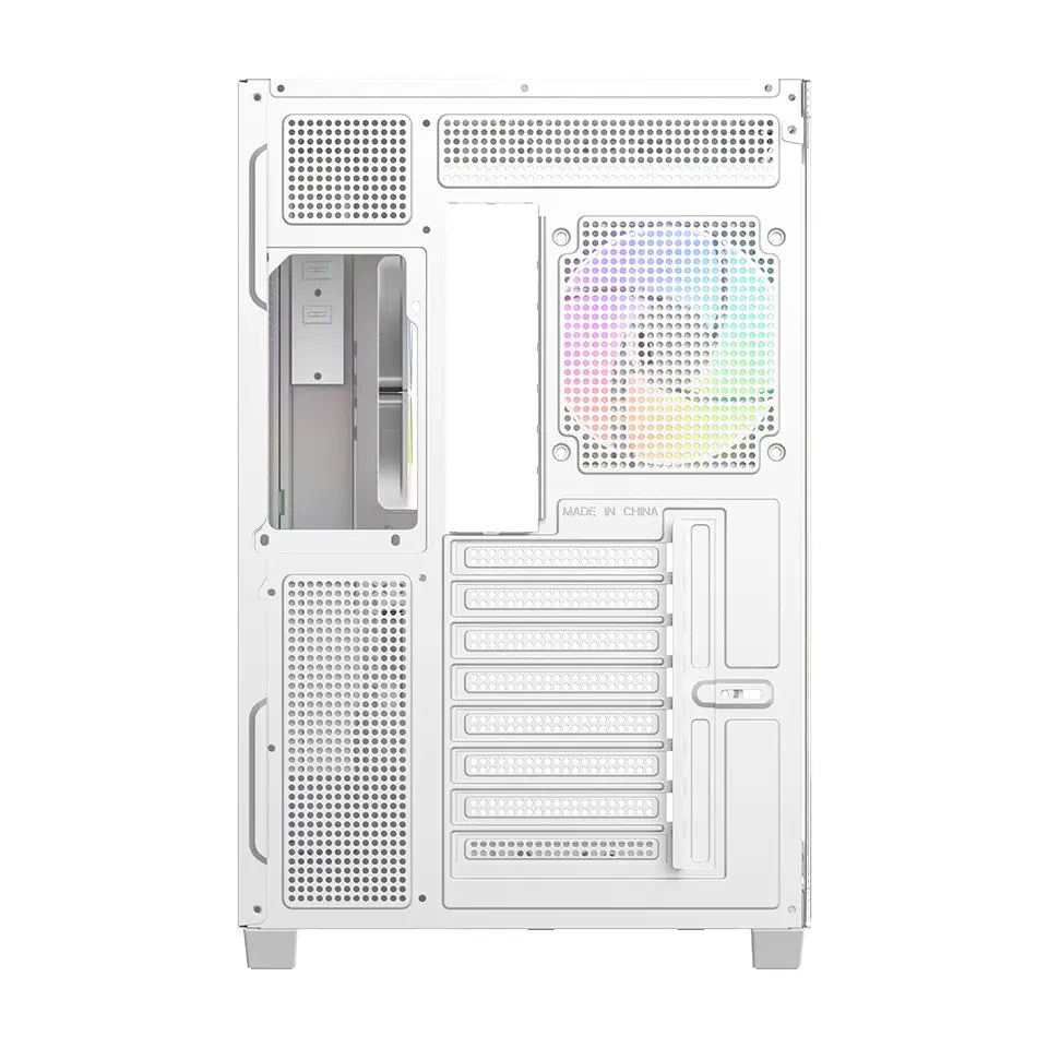 ID-Cooling View 510 ARGB Panoramic ATX PC Case - White