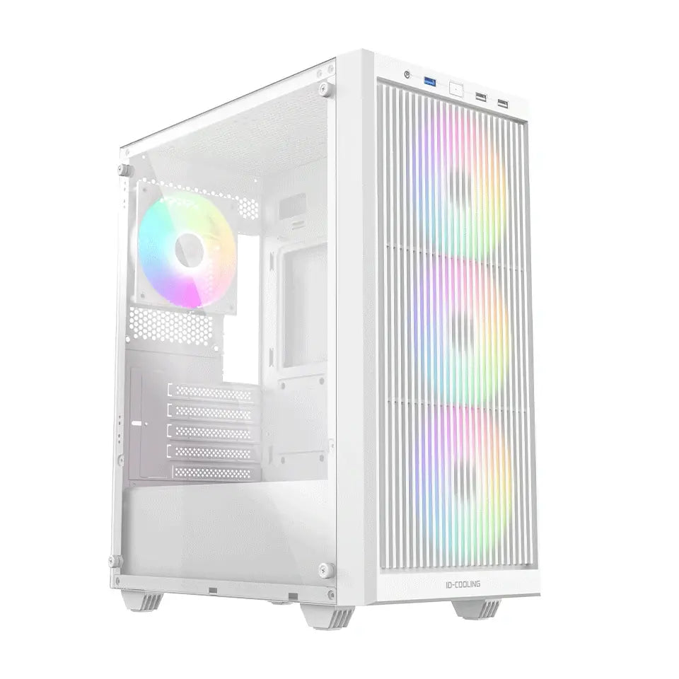 ID-Cooling Ware 310 ARGB ATX PC Case -  White