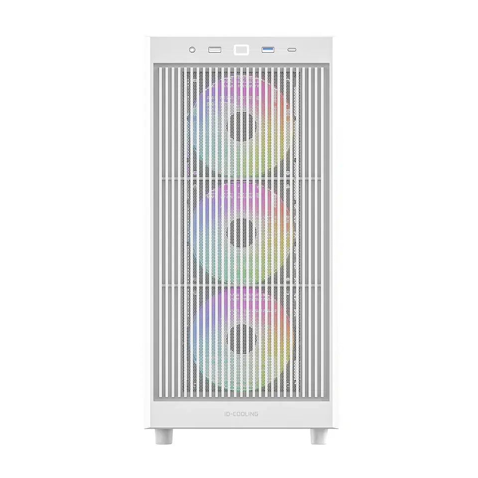 ID-Cooling Ware 510 ARGB ATX PC Case - White